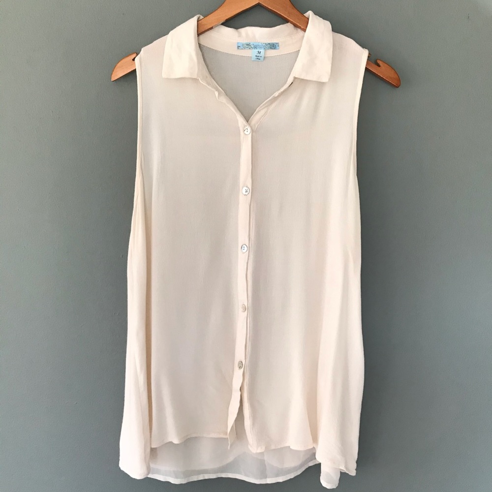 Francescas Button Up Tank